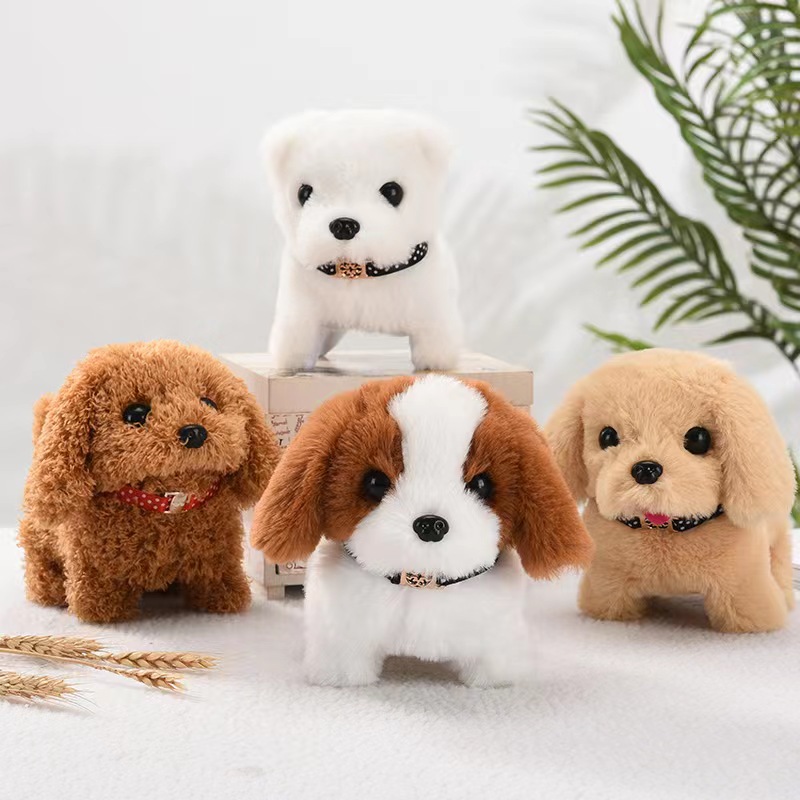High Quality Children&#39;s Electric Plush Toy Dog Teddy Bear Puppy Soft Plush Fabric Battery Puppy Toy 