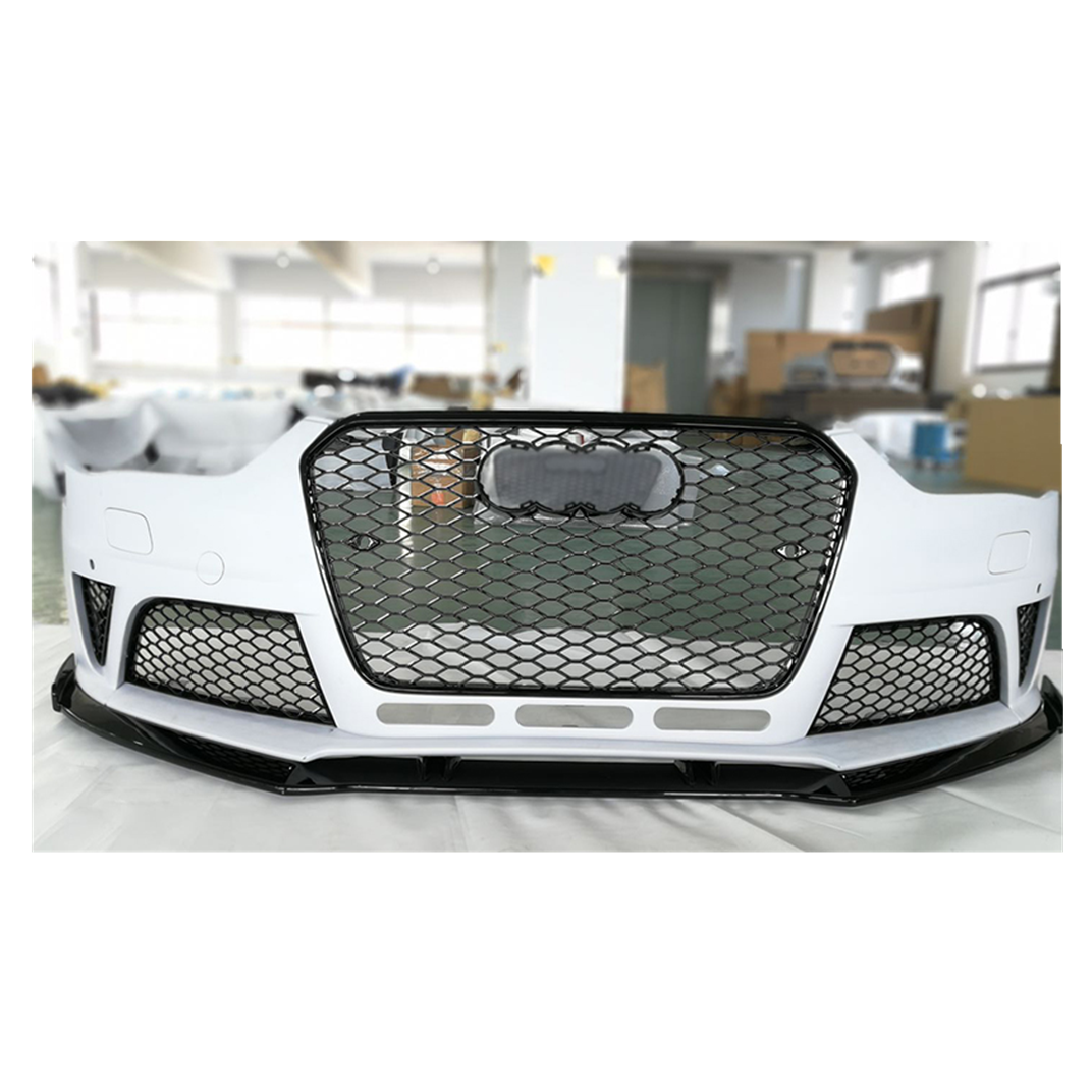 Pp Material Wide Car Body Kit Include Front Bumper With Grille For Audi A4 2013-2016 Upgrade To Rs4 