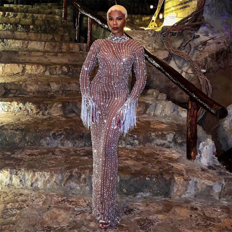 Ladies Party Bling Gold Sequin Luxury Long Bridesmaid Sequin Evening Dresses