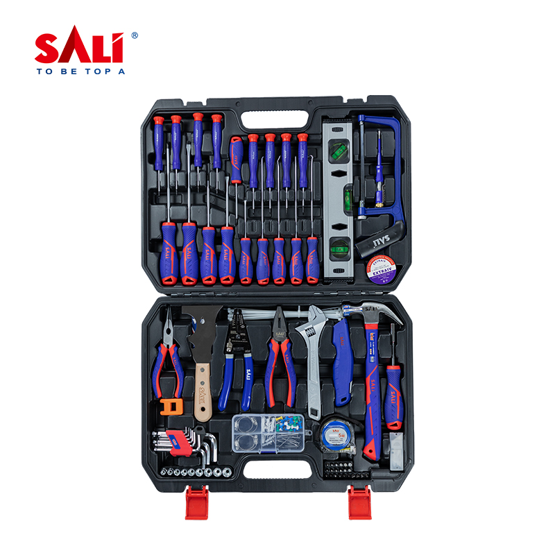 Multi Function 200 Pieces Professional Hardware Household Repair Tools Hand Tool Kit Set With Heavy Plastic Box 