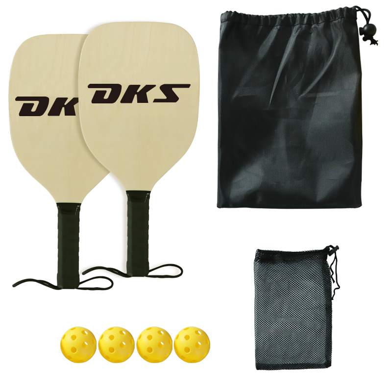 Hot Selling Customized Wood Pickleball Paddle Sports Wooden Pickleball Paddles Set 