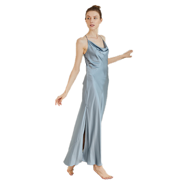 Women&#39;s Satin Silk Long Sleepwear Pajamas Nightdress Sleepwear Sexy Dress 
