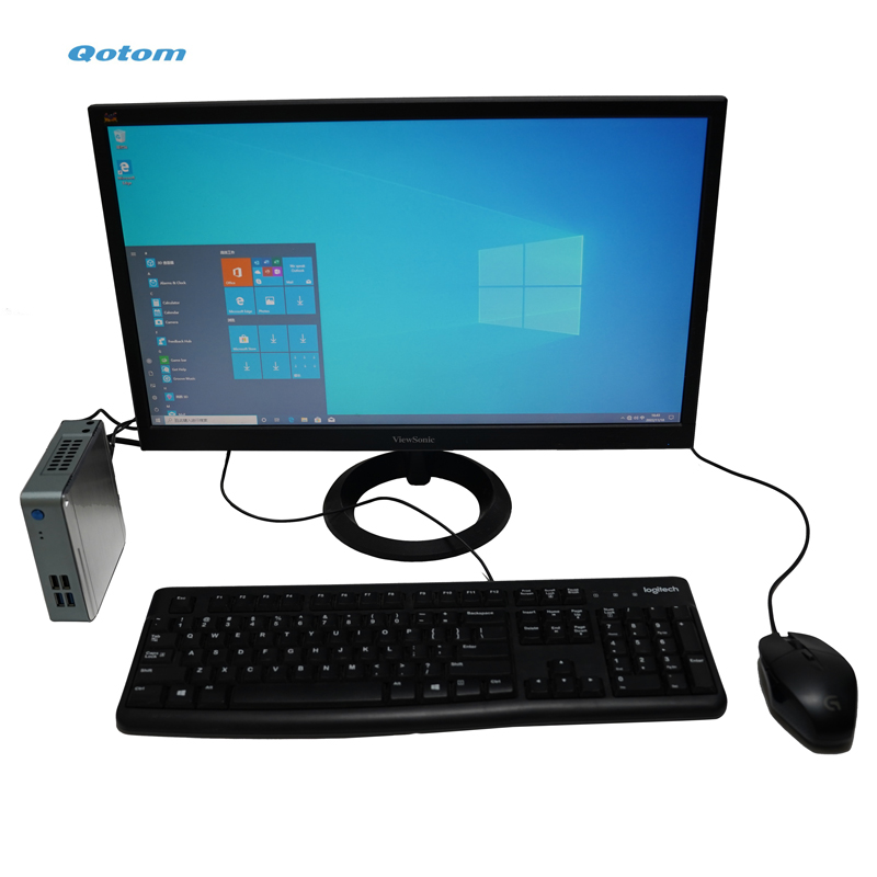 Qotom Q500s Series Micro Office Computer 7th Gen Core I3 I5 I7 7100u 7200u 7500u Home Pc Desktop Mini Pc 