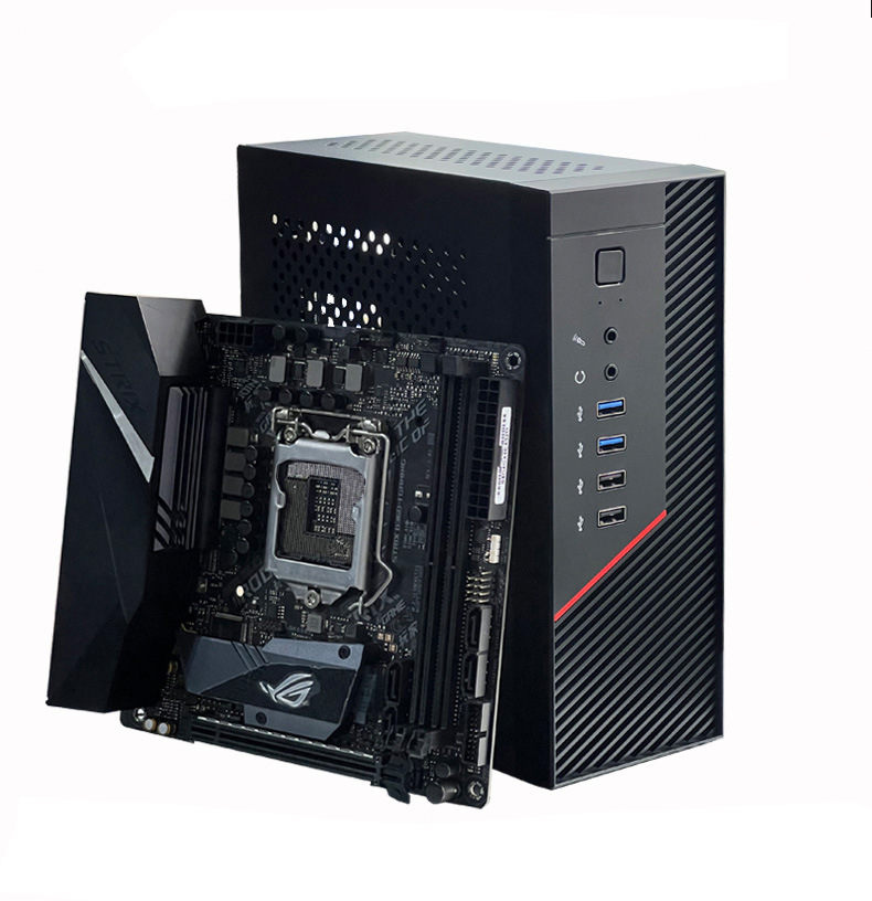 Cnc Custom Parts Black Mini Tower Gaming Pc Chassis Be Quiet Computer Tower Cases Accessories 