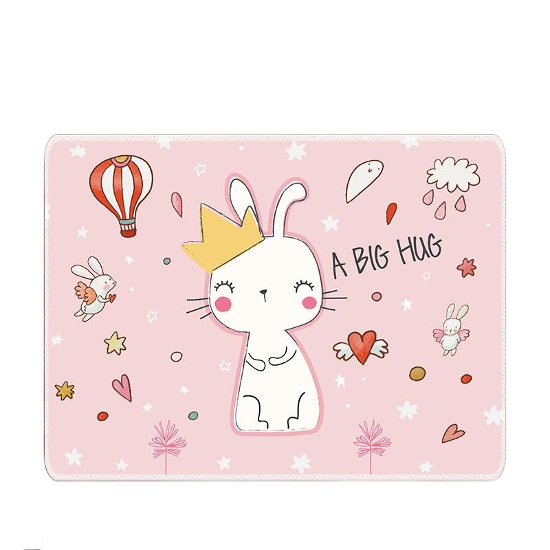 Black Custom Logo Mouse Pad Computer Accessories Natural Non-slip Rubber Mousepad 