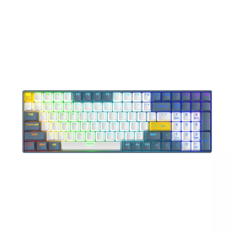 New Arrival Computer Accessories Slim Wired Usb Led Rgb Backlight Pc Arabic Gamer Gaming Mechanical Keyboard 