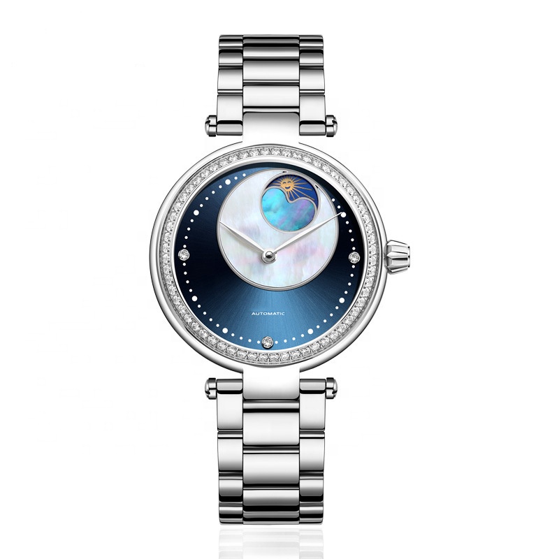 Wholesale Stainless Steel Automatic Women Watch 