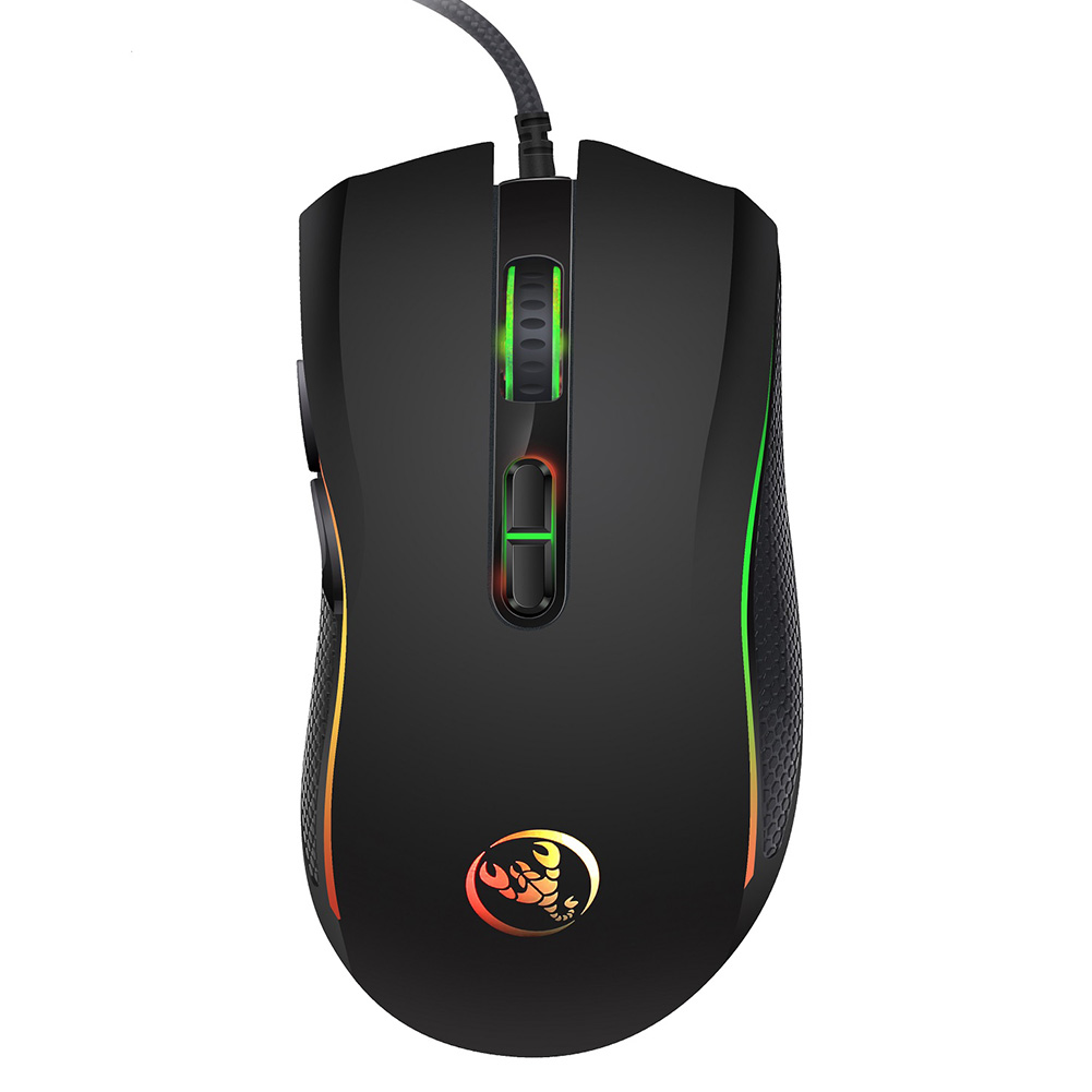 2020 Hot Selling A869 7 Colors Led Glowing Optical Usb Wired Mouse Computer Accessories 7 Buttons Gaming Mouse For Pc Laptop 