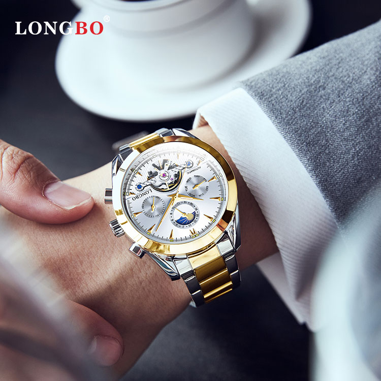Longbo Waterproof Automatic Watches For Men Automatic,Mens Automatic Watches Mens Fashion Watches 2022 