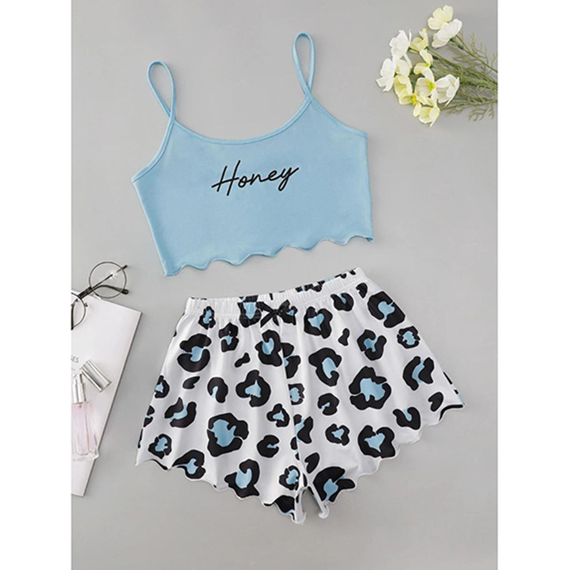 New Fashion Customized Comfortable Casual Knit Pijamas Pyjamas Pajama Set Plus Size Women&#39;s Sleepwear 