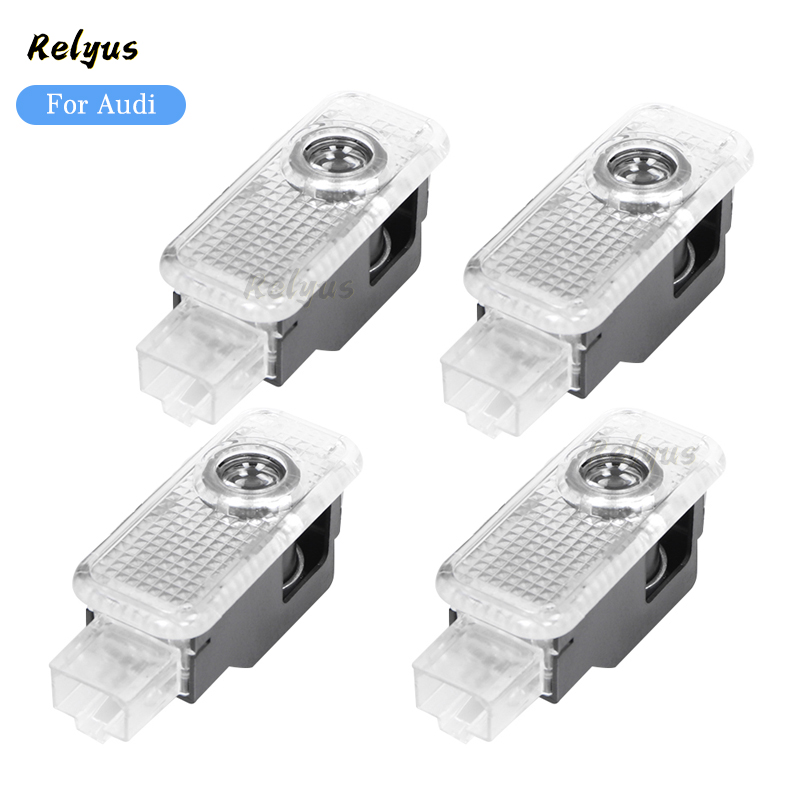 Car Led Door Logo Light For Audi A3 A4 B8 B6 A5 B7 C5 A6 C6 Q7 Q5 Q3 A1 A7 R8 Tt Tts S Line Ghost Shadow Welcome Lamp 