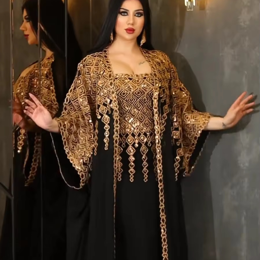 Luxury Modest Dress Gown Muslim Dress Modest Islamic Clothing Robe Luxury Elegant Women Satin Wedding Evening