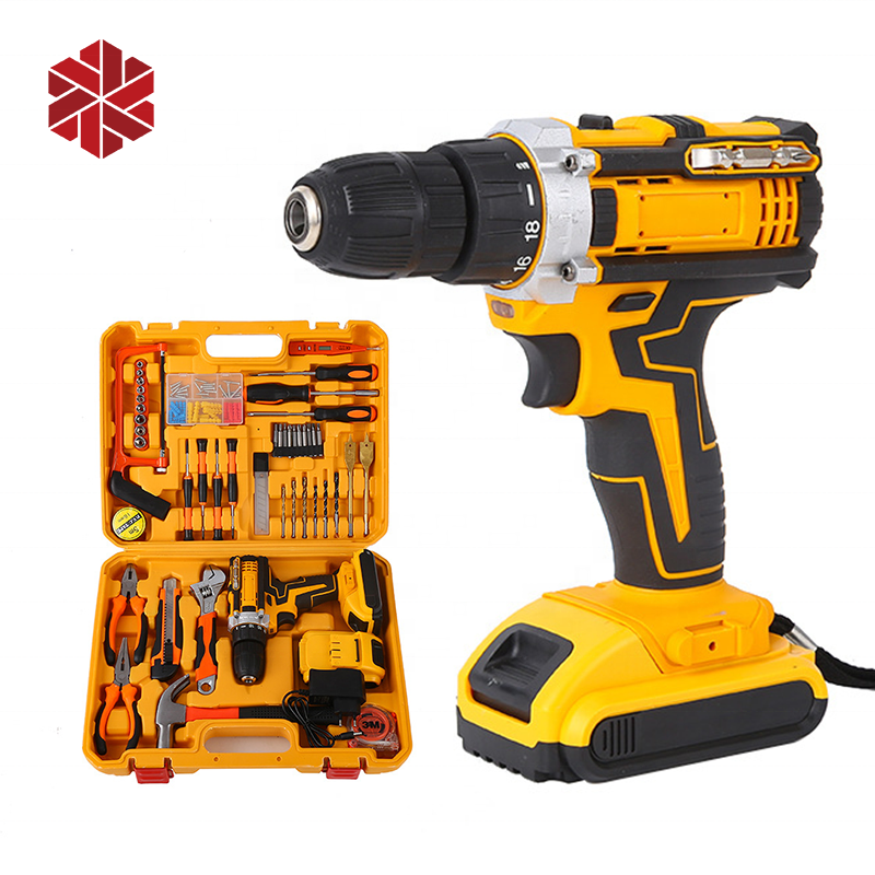 20v Cordless Power Drill Machine Li-ion Battery 12v Electric Screwdriver Power Tool Sets Brushless Motor Impact Cordless Drill