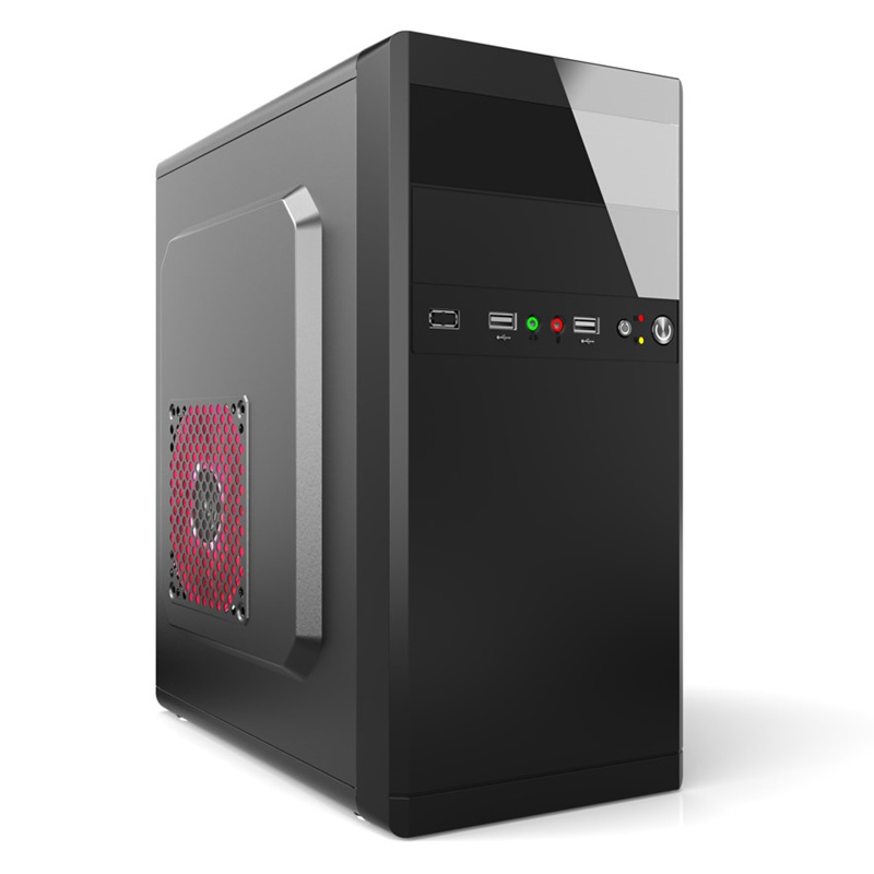 G509 Popular Acrylic Side Panel Micro Atx Case Accessories Economical Spcc Black Computer Parts 