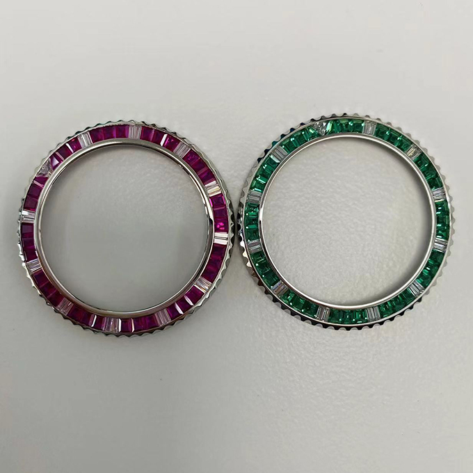 Custom Mens Women Watches Iced Out Luxury Fashion Bling Dial Bezel For Vvs Moissanite Watch 