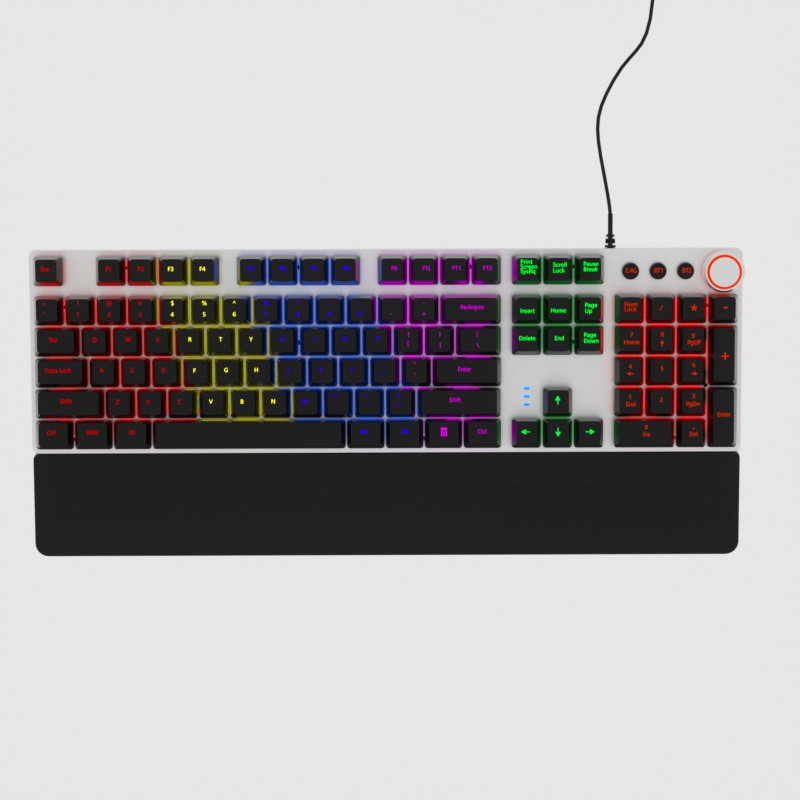 Hot Selling Gaming Wired Keyboard Illuminated Keyboard Wholesale 108 Key Computer Accessories Wired Usb Mechanical Keyboard 