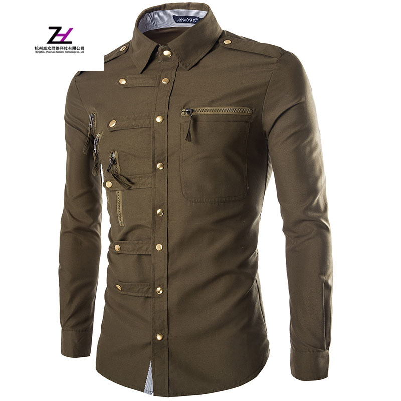 Latest Cotton Long Sleeve Shirt Casual Slim Fit Shirt For Men 