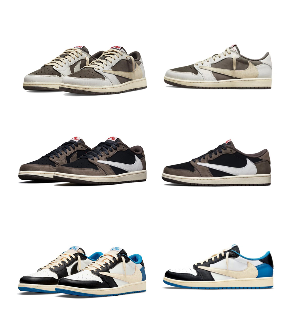 Free Shipping Aj 1 Low Og Sp Fragment X Travis Scott Mocha Men Women Sneakers Fashion Aj1 Casual Sports Basketball Shoes 