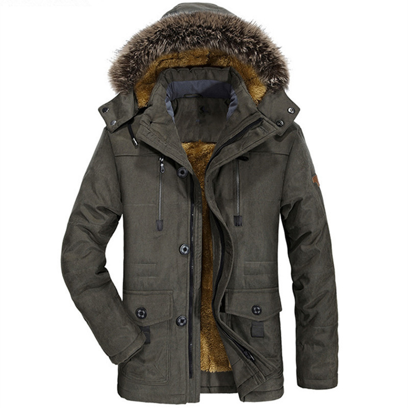 2021 Custom Parka Jacket Men&#39;s Hooded Warm Coat Winter Parkas Jacket 
