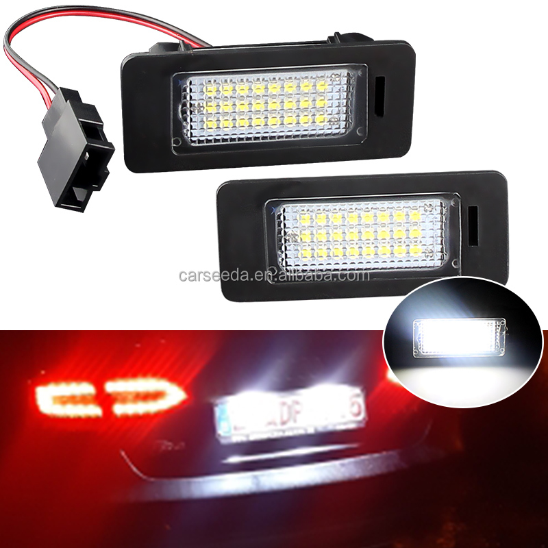 Pcs License Plate Light Led Number Plate Holder Lamp No Error For Audi A1 A4 B8 A5 S5 A6 S6 A7 Q5 Tt Tts 2d For Vw Golf Jetta 