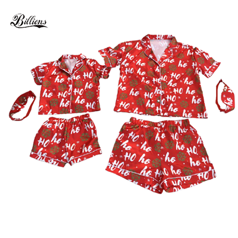 2022 Christmas Pyjamas Print Adult Hoho Pijamas Sleep Wear Short Sleeve Christmas Pajamas Women&#39;s Sleepwear 