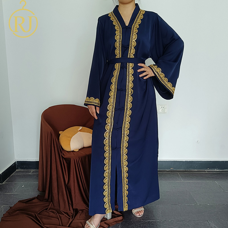 R-01 Best Selling Maxi Long Sleeve Middle East Arabic Islamic Clothing Robe Women Modest Abaya Muslim Dress For Ladies 