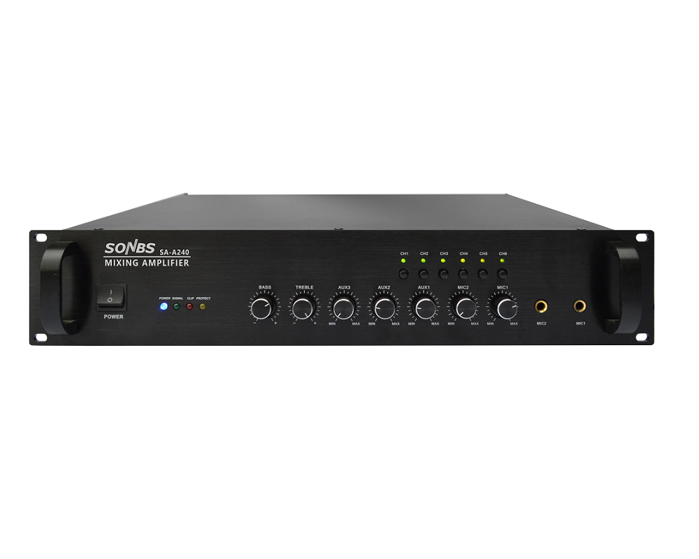 Sa-a240 6-zone Audio Mixer Amplifier Power 60w 120w 240w 360w 500w 650w Power Amplifier Audio 