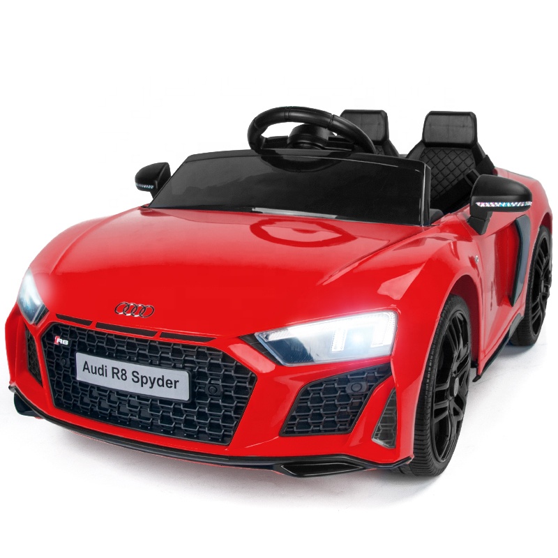 Officially Licensed Kids&#39; 4 Wheels Car Spyder R8 Electric Scooter Ride On Car Toys For Children 
