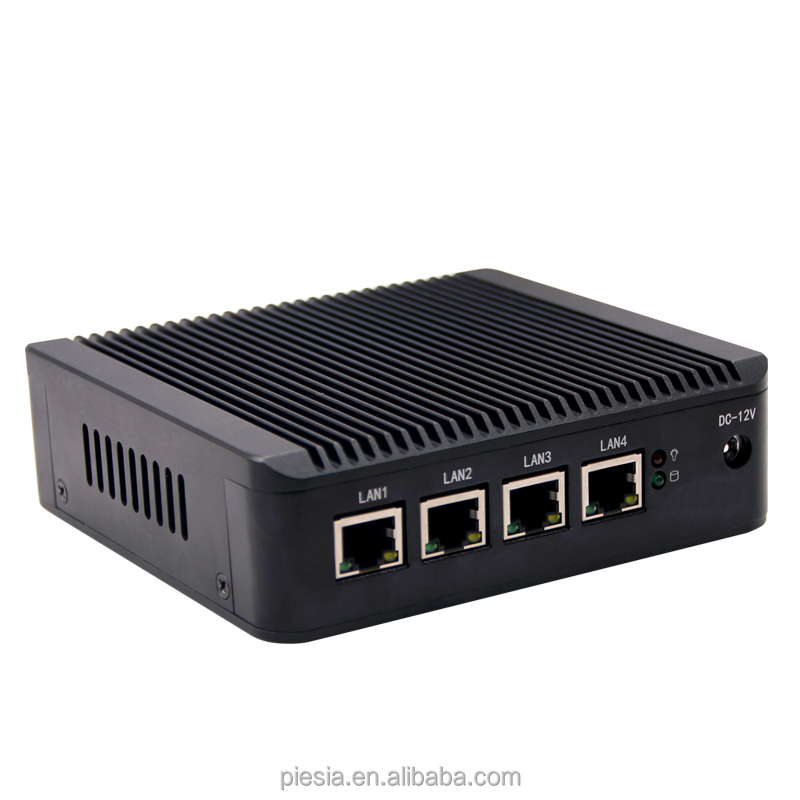 Fanless Desktop Mini Pc Firewall Computer Mainframe Business Pc Mini Win10 Pro Computer Hardware Software 
