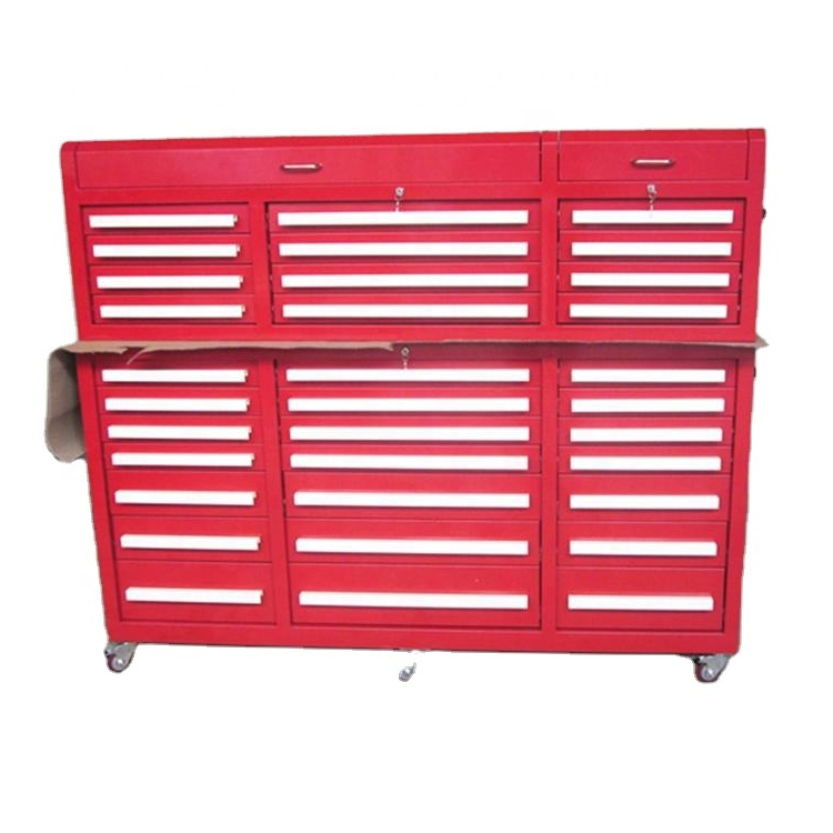 Bof High Quality Steel Garage Rolling Chest Metal Mobile Workshop Heavy Duty Tool Sets Trolley Tool Box 