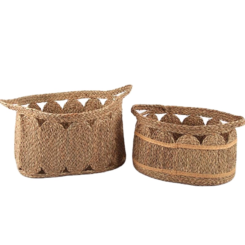 Wholesale Cheap Natural Home Decor Water Hyacinth Baskets For Home Decor Best Selling 