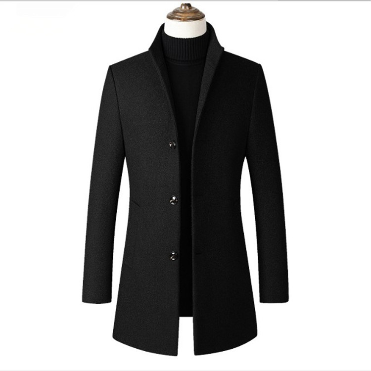 Men&#39;s Trench Coats Men&#39;s Wool Overcoat 