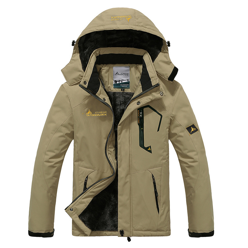 Outdoor Mountaineering Clothes For Lovers: Cold Proof Jacket,Plush And Thickened Men&#39;s Cotton Coat,Which Is Popular 