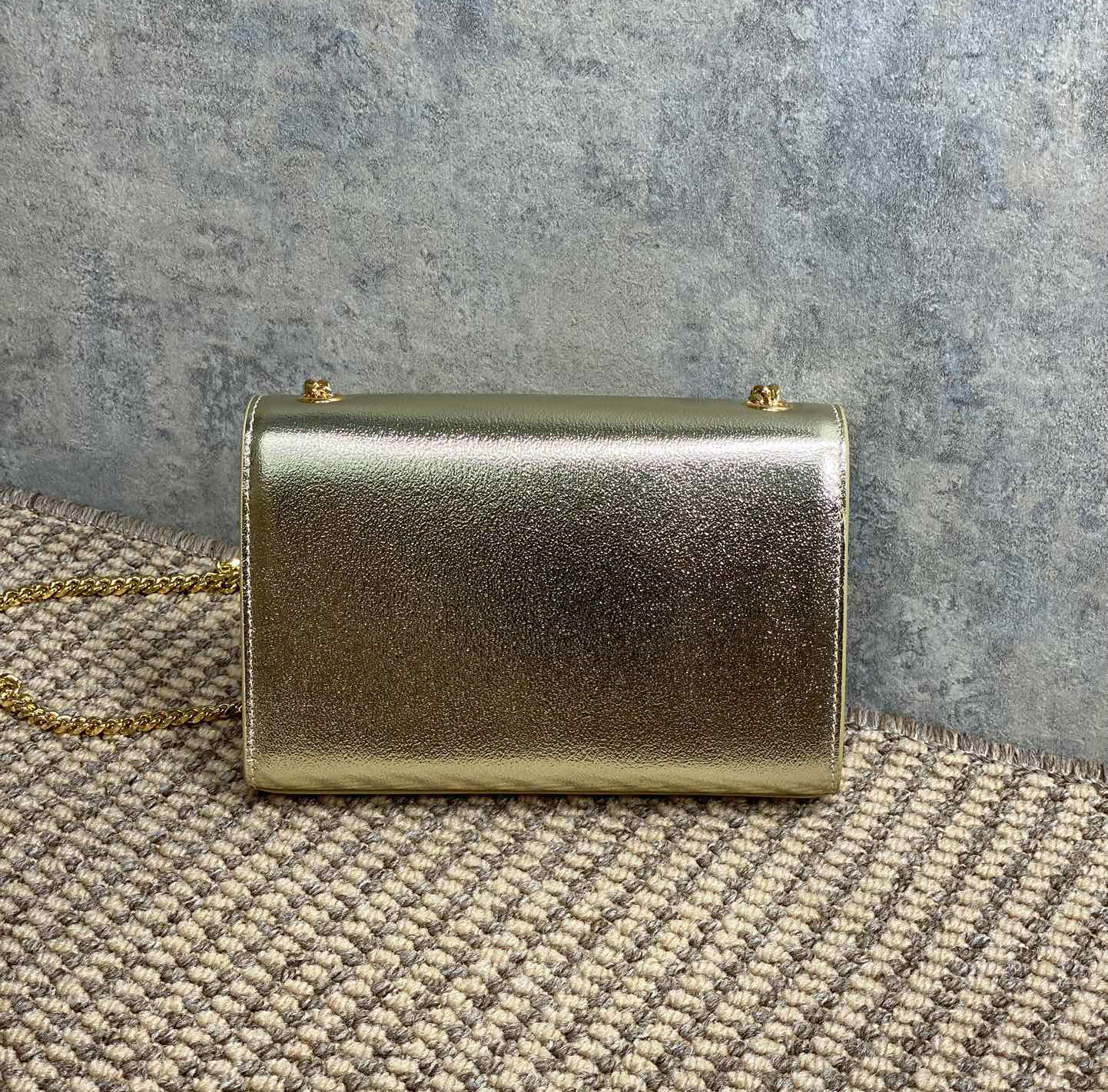 Women's Evening Shiny Box Wallet Frame Handbag Fashion Chain Shoulder Bag