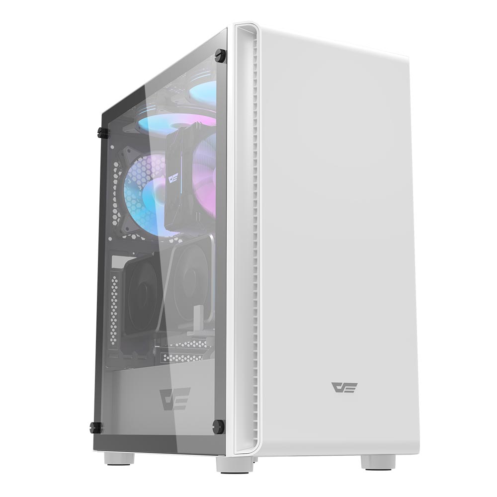 Darkflash Desktop Gaming Mid Tower Atx / Micro Gaming Pc Computer Case Tempered Glass Side Panel Computer Accessories And Parts 