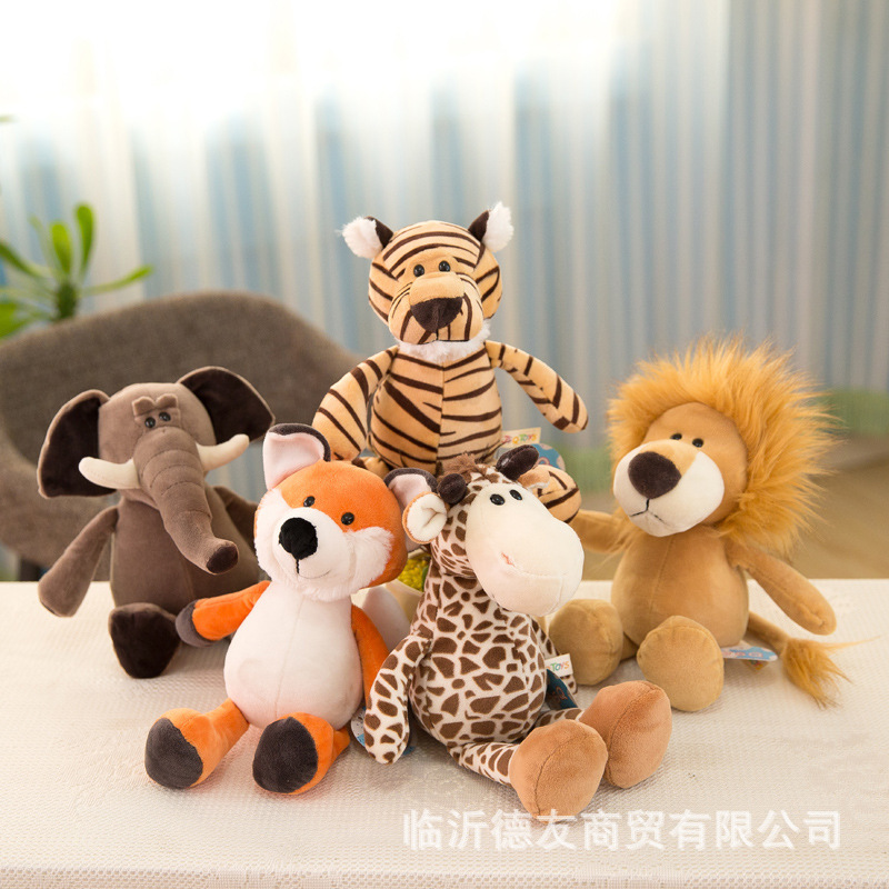 Hebeier Wholesale Variety Lion Tiger Giraffe Of Cute Custom Animal Plush Toy For Kids 