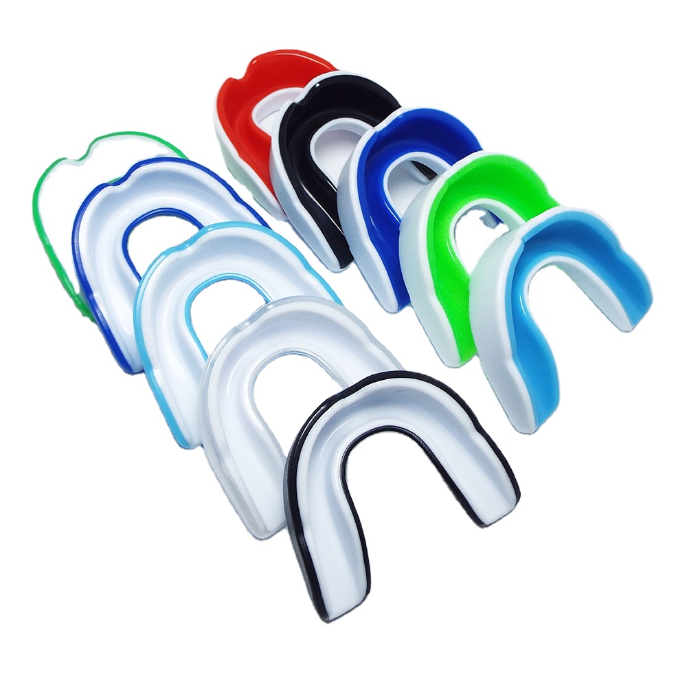 Wholesale High Quality Boxing Basketball Soccer Sports Double Colors Food Grade Eva Teeth Protect Braces 