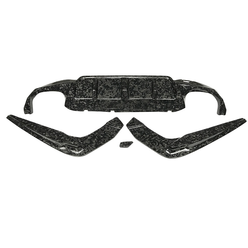 3d Design Style Forged Carbon Fiber Rear Diffuser Lip For Bmw 5 Series M5 F90 2018-2019 