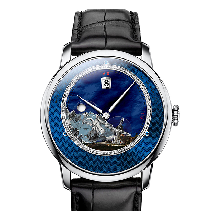 Fashion Stainless Steel Case Calendar Windmill Second Hand Miyota Movement Waterproof Men Automatic Mechanical Watch 