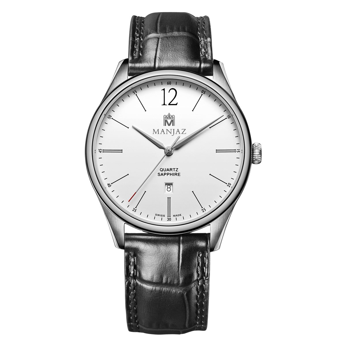 Manjaz Men&#39;s Master Watches New Trend Work Waterproof Leather Band Watches Men Wrist Quartz Watch 