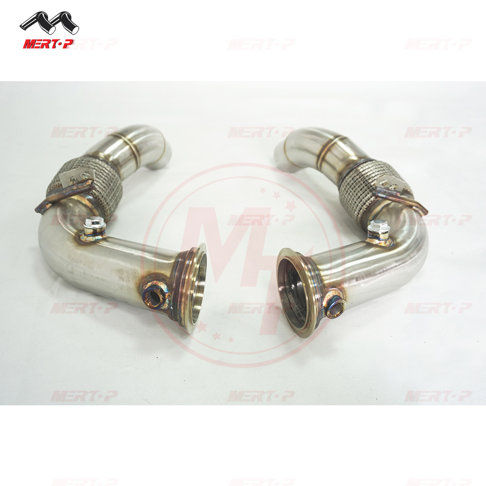 Mertop Ss304 Down Pipe For Bmw 2012+ F10 M5 F12 F13 M6 Downpipe 
