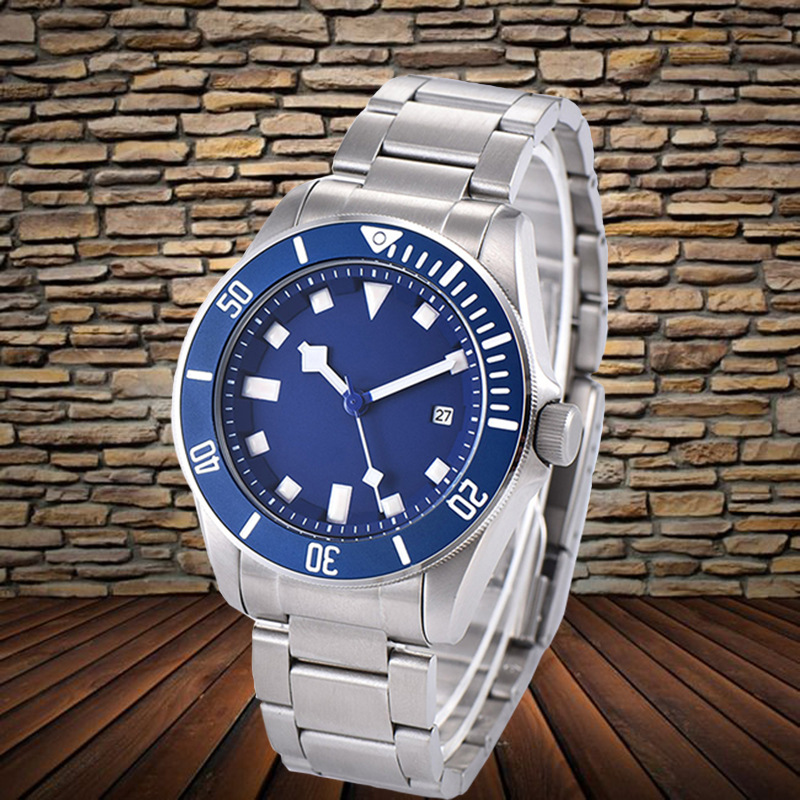 Juelong Rolxeble Luxury Automatic Mechanical Men Wristwatch For S-eiko Style Men Watch With Calendar 