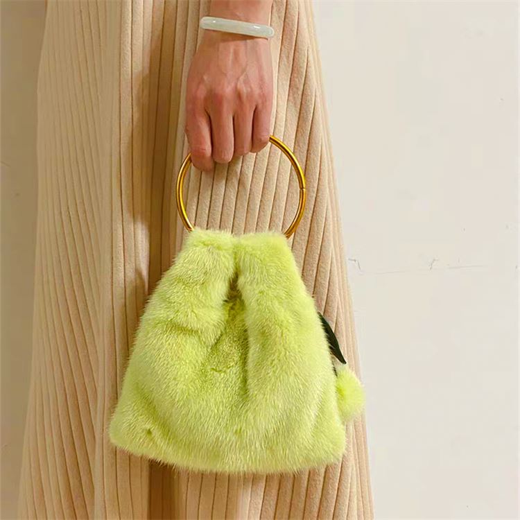 Monetcat Oem Custom High Quality Genuine Mink Women Bags Ladies Handbags Handbags 