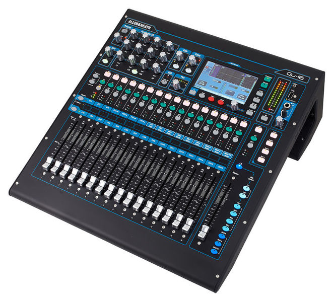 Allen &amp; Heath Qu 16 Digital Mixer Recorder Kit With Dust Cover &amp; Decksaver (chrome Edition) 