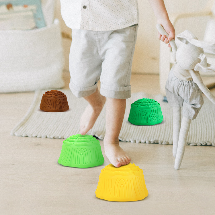 Kids Sensory Playing Items Training Equipment Sports Exercise Half Round Massage Ball Foot Fitness Stump Balance Pods 