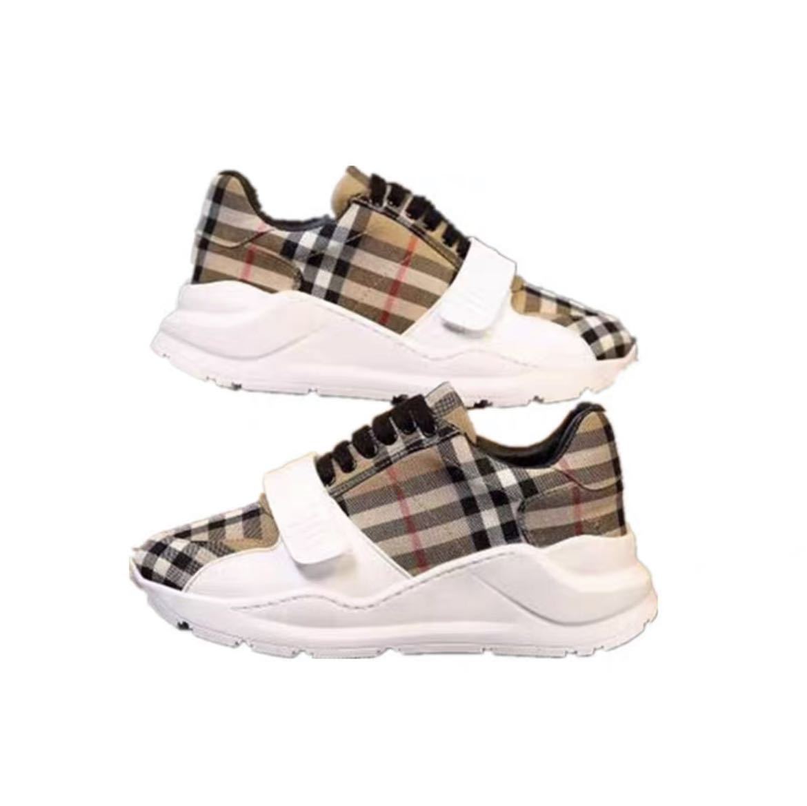 2021 New Plaid Color Casual Sports Shoes Thick Bottom Orgasm Shoes Men&#39;s And Women&#39;s Couple Shoes 