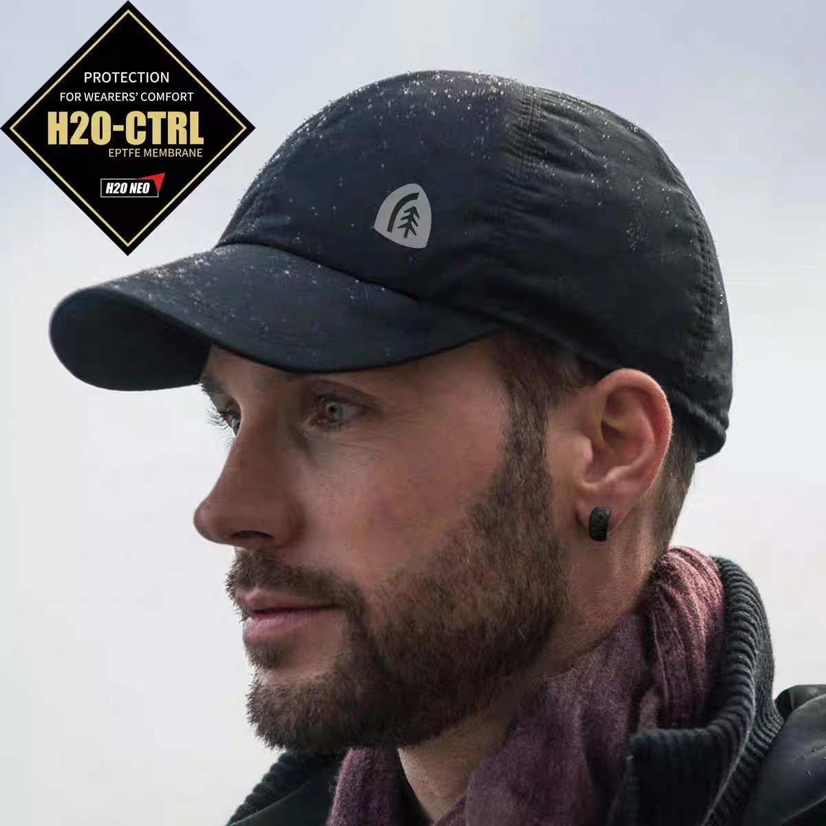 2025 Summer Outdoor Professional Sports Baseball Cap Windproof Waterproof Fabric Hat Sun-Proof Peak for Men Women for Fishing