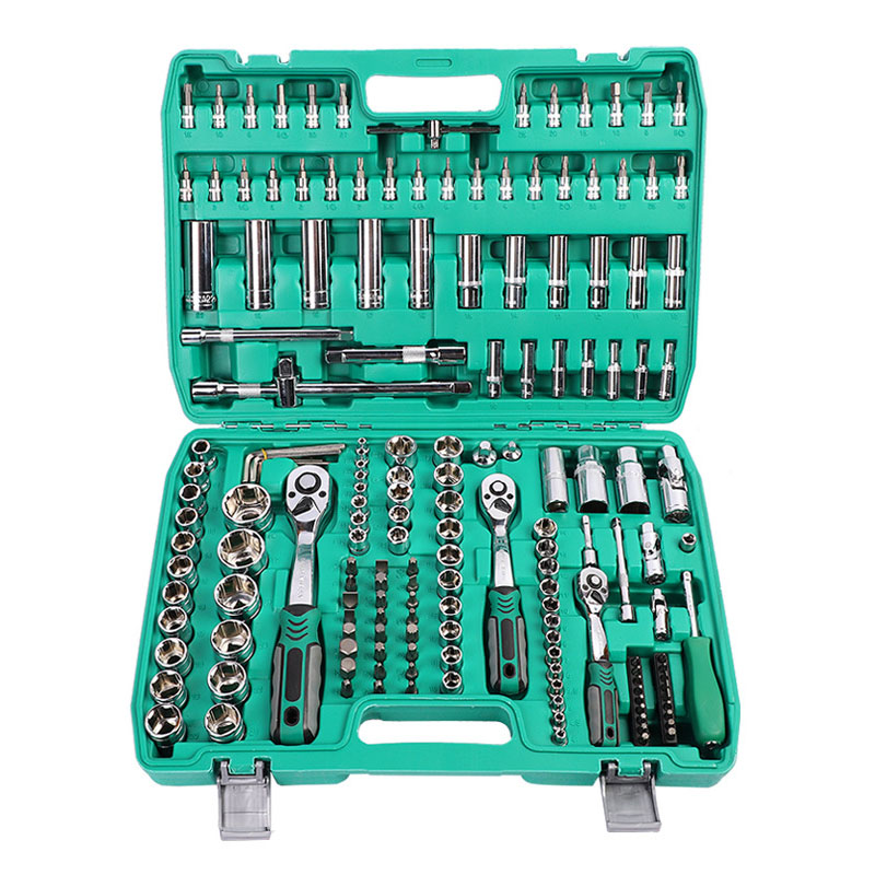 Set Of 172pcs Professional Auto Repair Combination Tool Kits Cr-v Box Spanner Socket Wrench Screwdriver Bits For Cars&amp;bicycles 