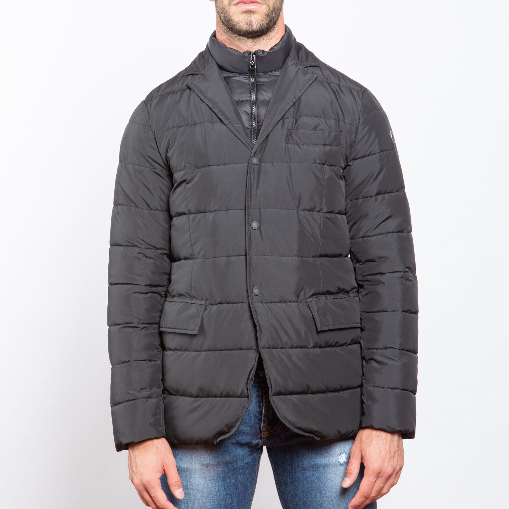 New Model Hot Selling Black Men&#39;s Outdoor Jackets With Zippers For Cold Winter 