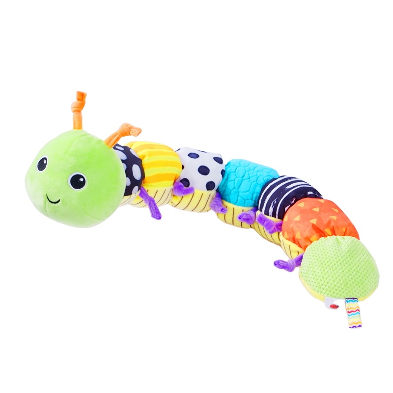 Cute Colorful Long Worm Pp Cotton Stuffed Plush Toys For Kids Gifts Bedroom Decorations Soft Animal Caterpillar Toy Doll 